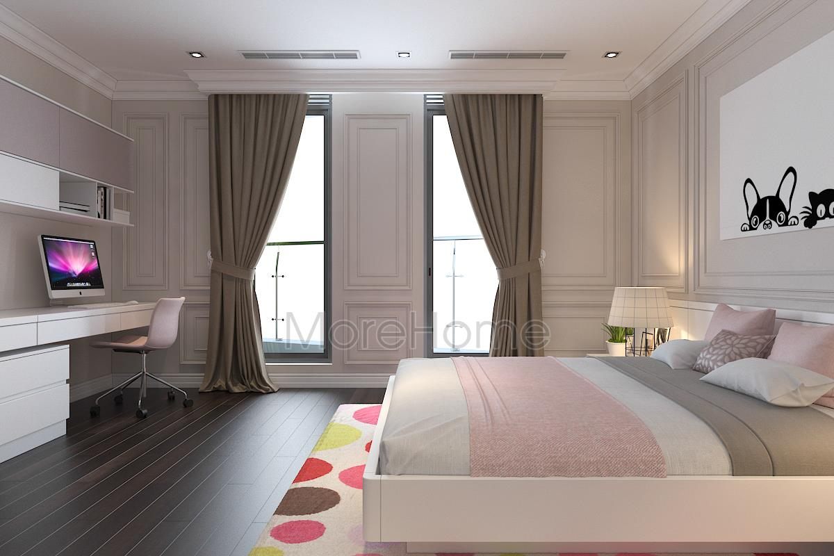 Thiết kế nội thất sang trọng chung cư TSQ, Mỗ Lao, Hà Đông